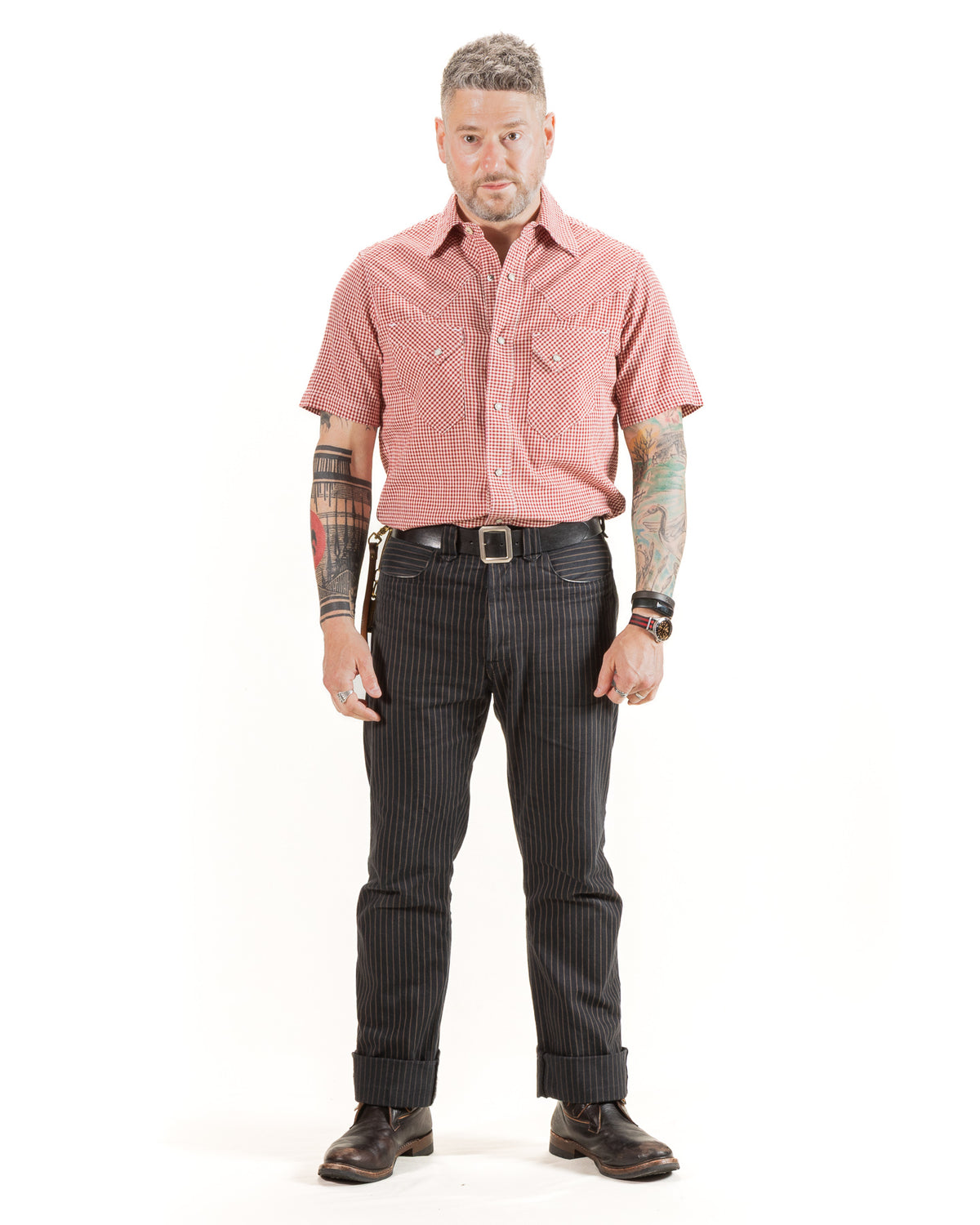 Freenote North Fork S/S Shirt - Red Gingham - Standard & Strange