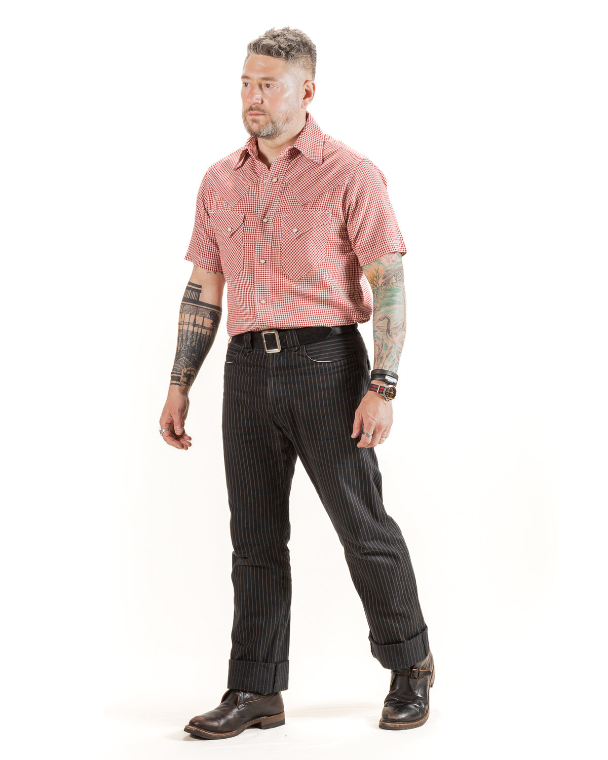 Freenote North Fork S/S Shirt - Red Gingham - Standard & Strange