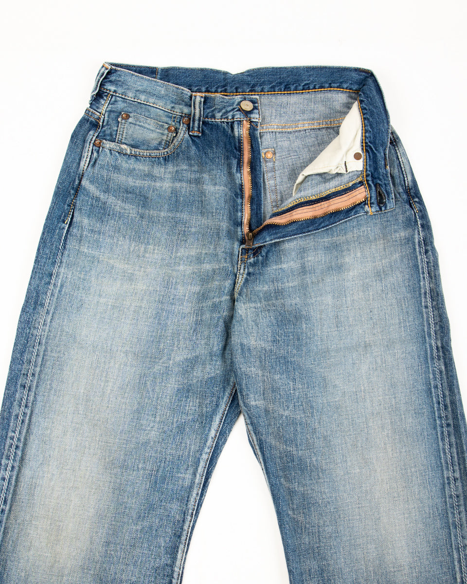 Fullcount 0107SSHW - Womens' Wide Straight "Monroe" - Heavyweight Indigo Blue - Standard & Strange