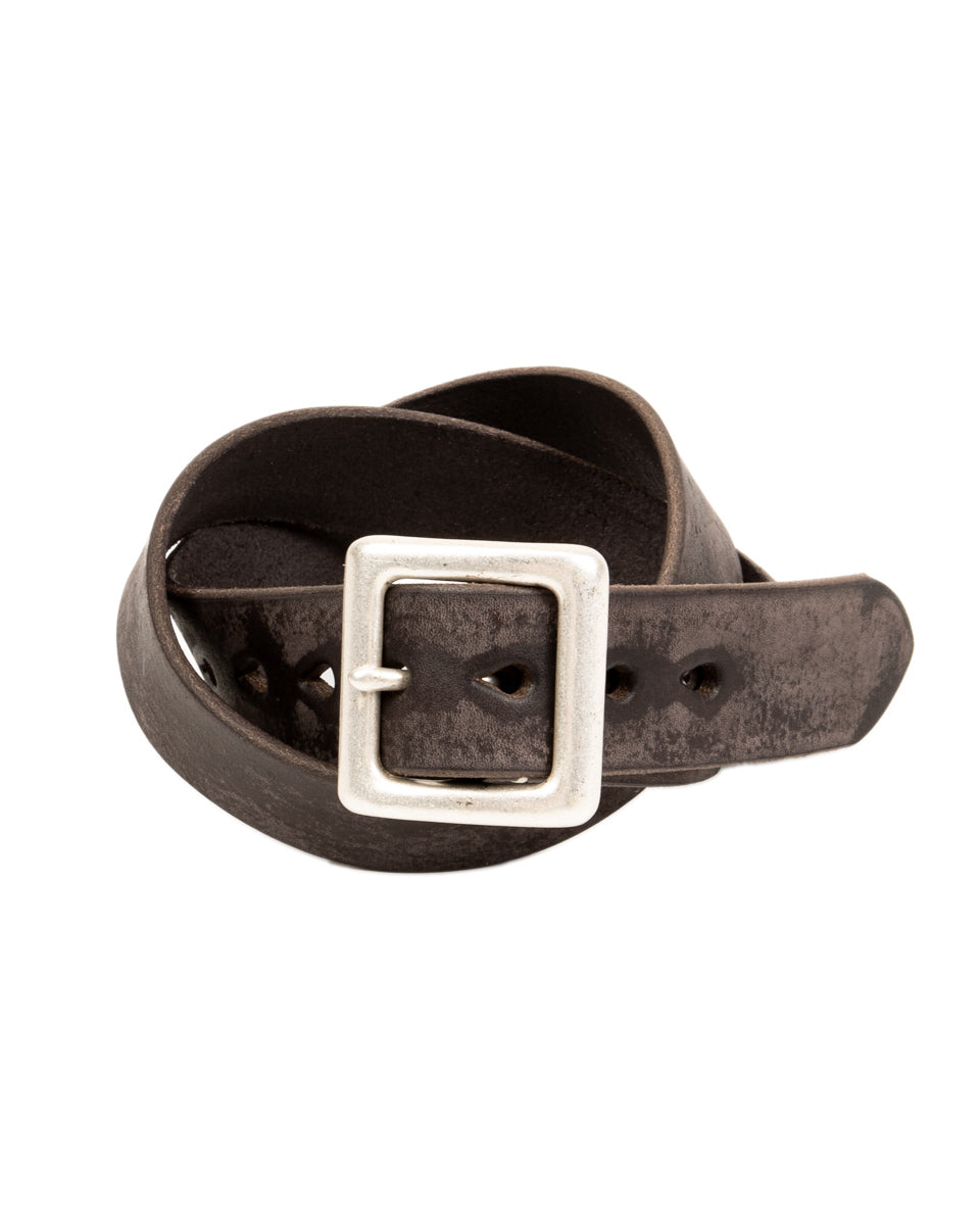Fullcount Wild Leather Garrison Belt - Black - Standard & Strange