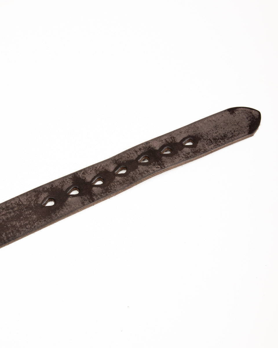 Fullcount Wild Leather Garrison Belt - Black - Standard & Strange