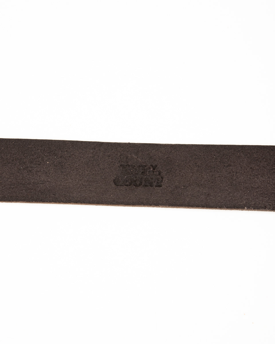 Fullcount Wild Leather Garrison Belt - Black - Standard & Strange