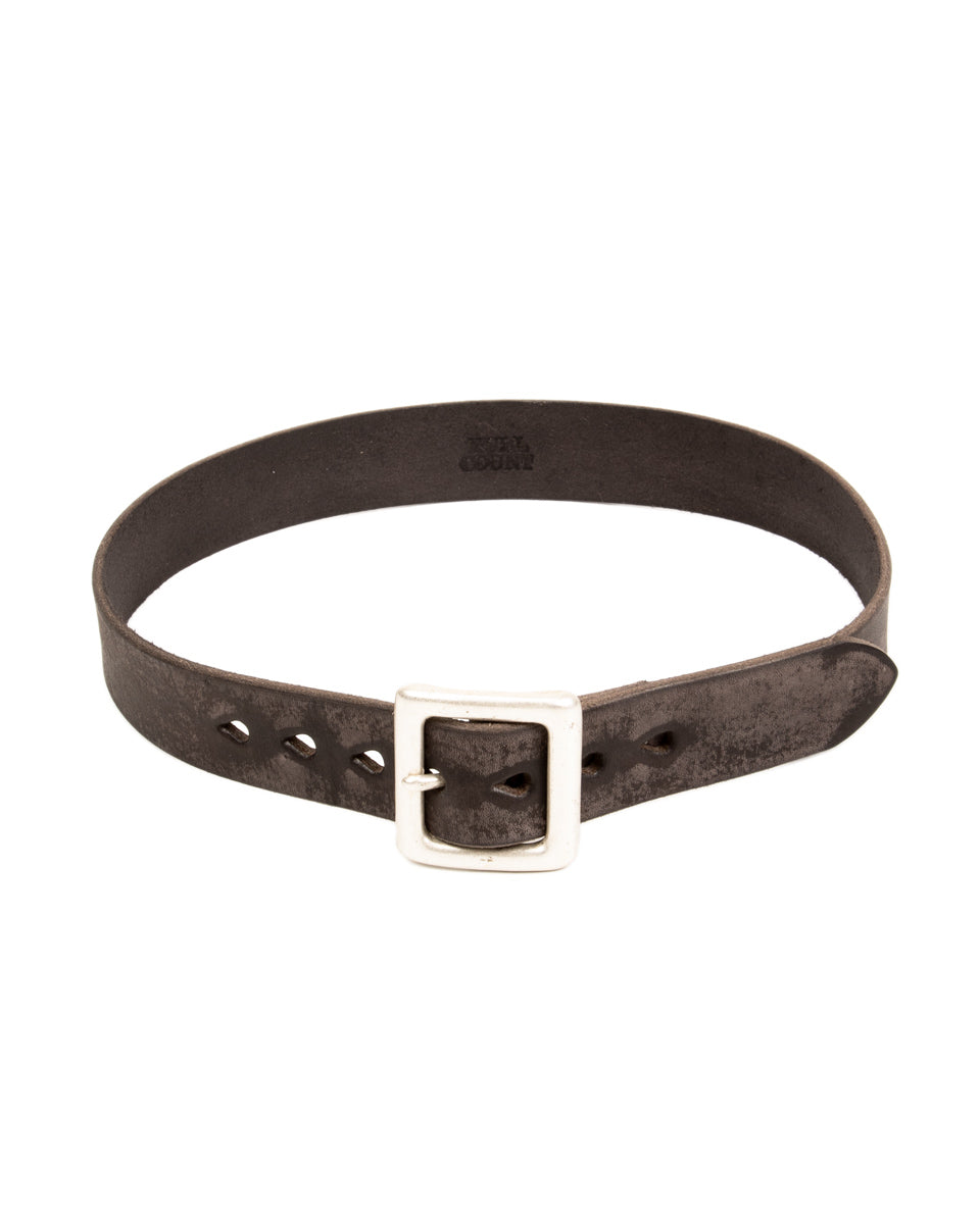 Fullcount Wild Leather Garrison Belt - Black - Standard & Strange