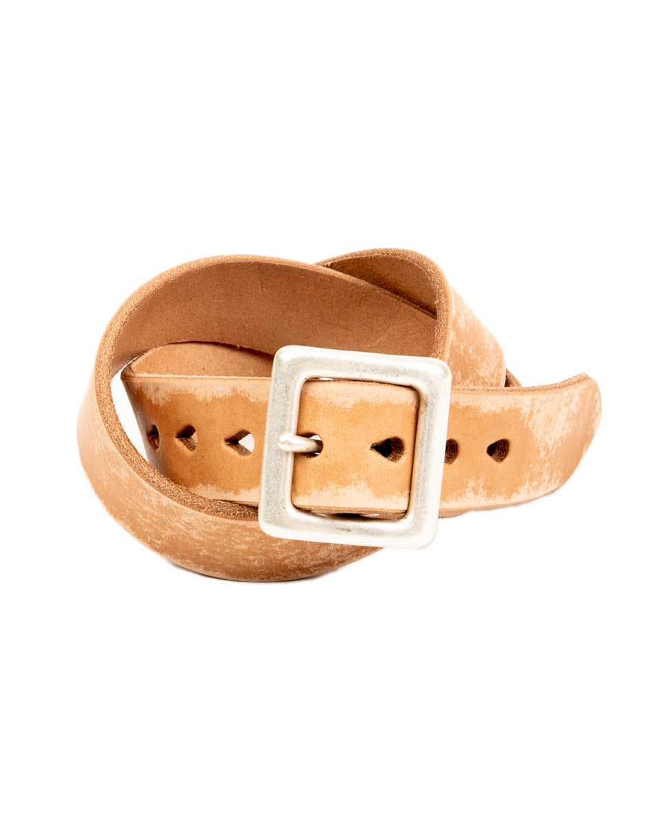 Fullcount Wild Leather Garrison Belt - Natural - Standard & Strange