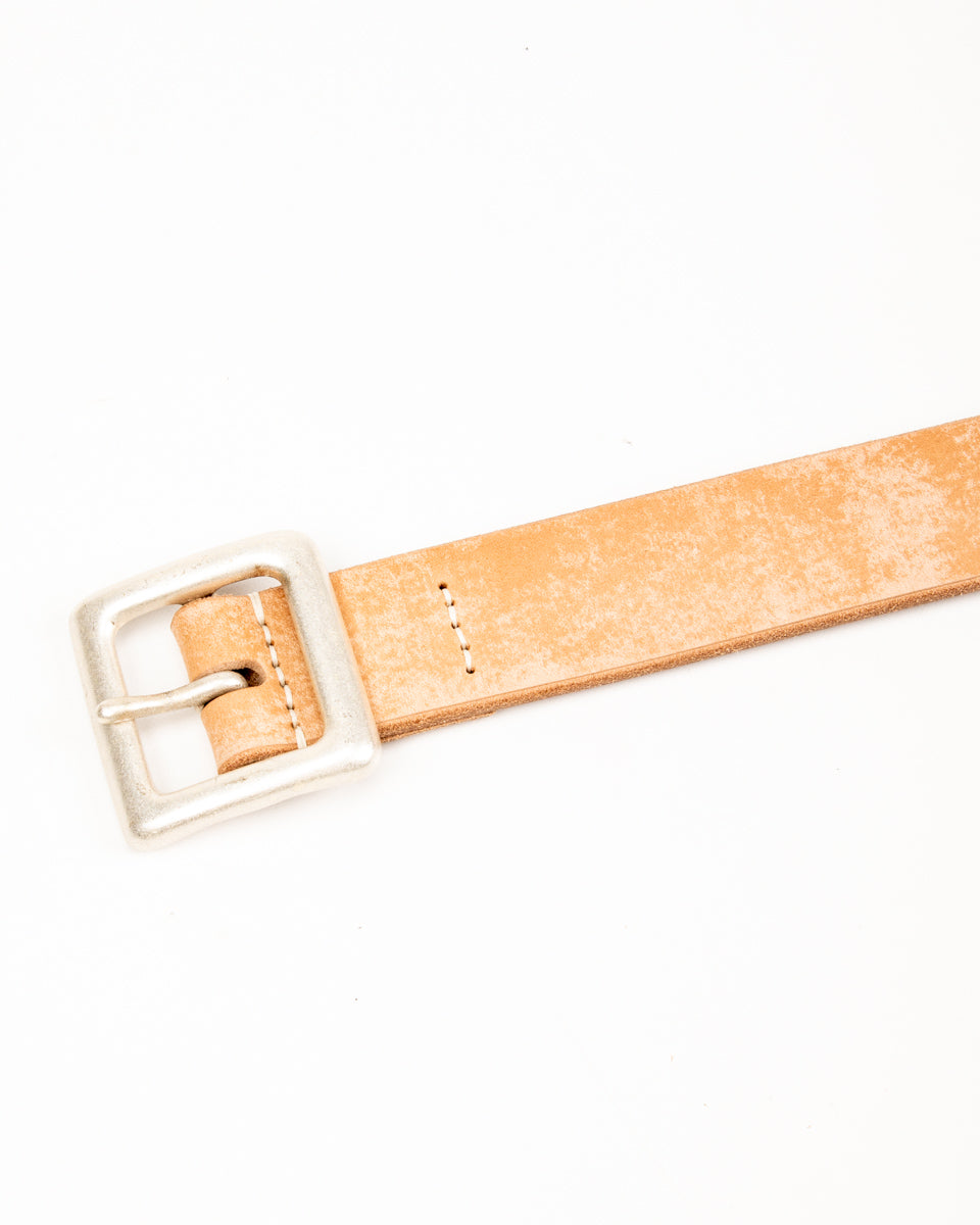 Fullcount Wild Leather Garrison Belt - Natural - Standard & Strange