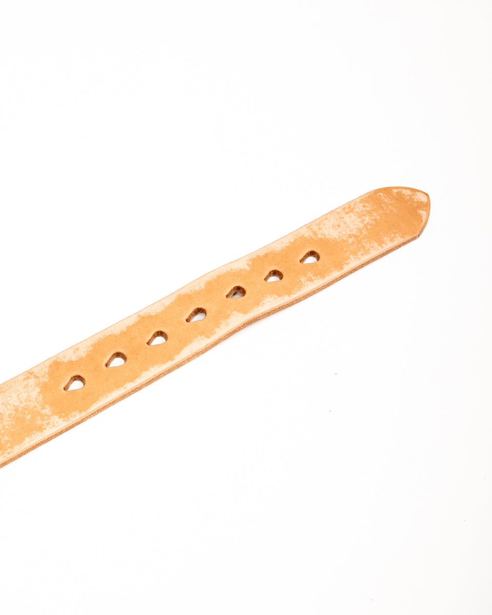 Fullcount Wild Leather Garrison Belt - Natural - Standard & Strange