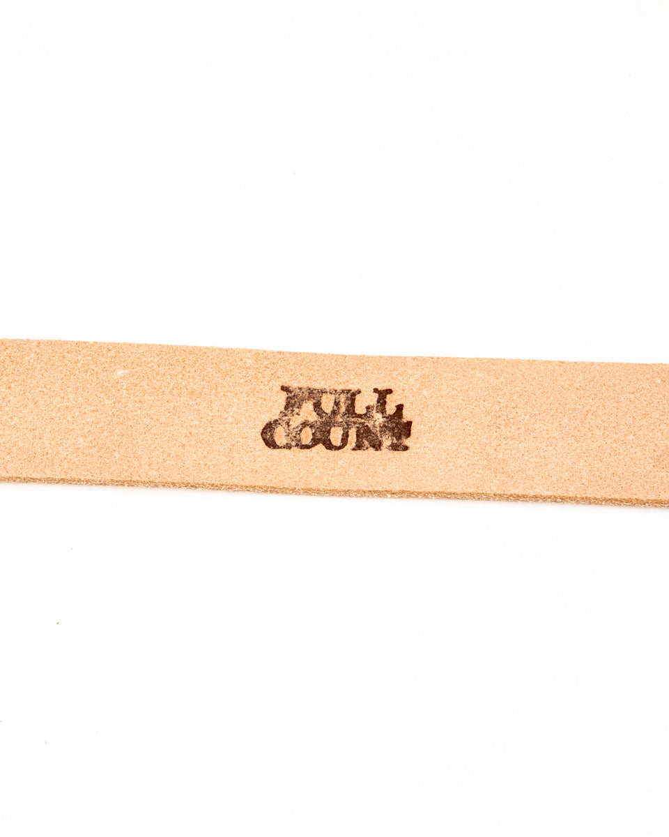 Fullcount Wild Leather Narrow Belt - Natural - Standard & Strange