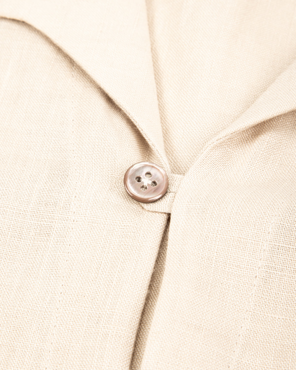 Gorsch Capri Short Sleeve Pullover Shirt - Beige Linen - Standard & Strange