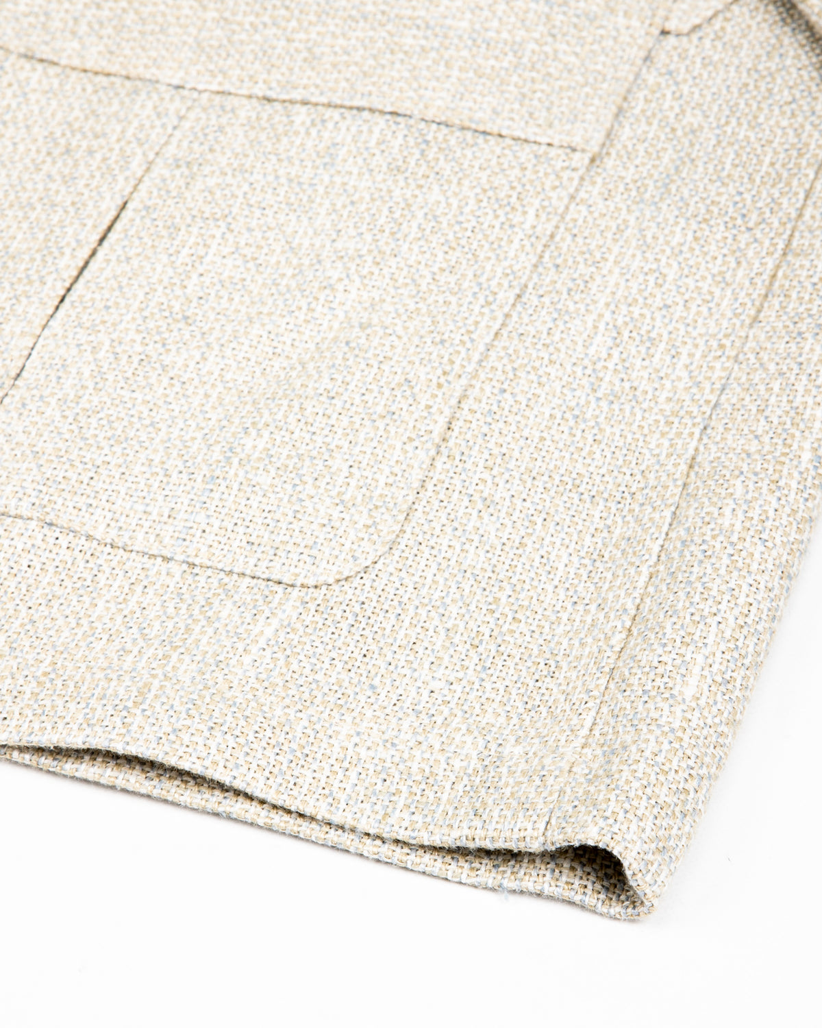 Gorsch Layered Front Jacket - Ivory Linen Tweed - Standard & Strange