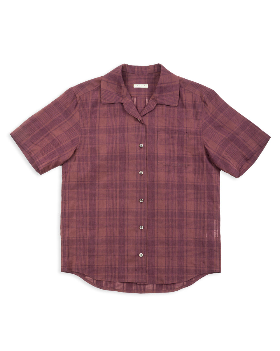 Gorsch Short Sleeve Check Shirt - Brown - Standard & Strange