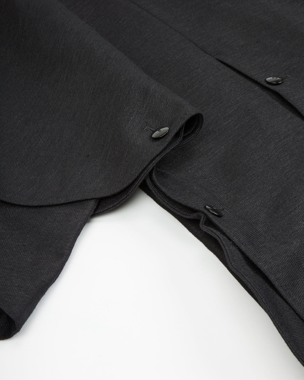 Gorsch Wool Hemp Cape Coat - Black - Standard & Strange