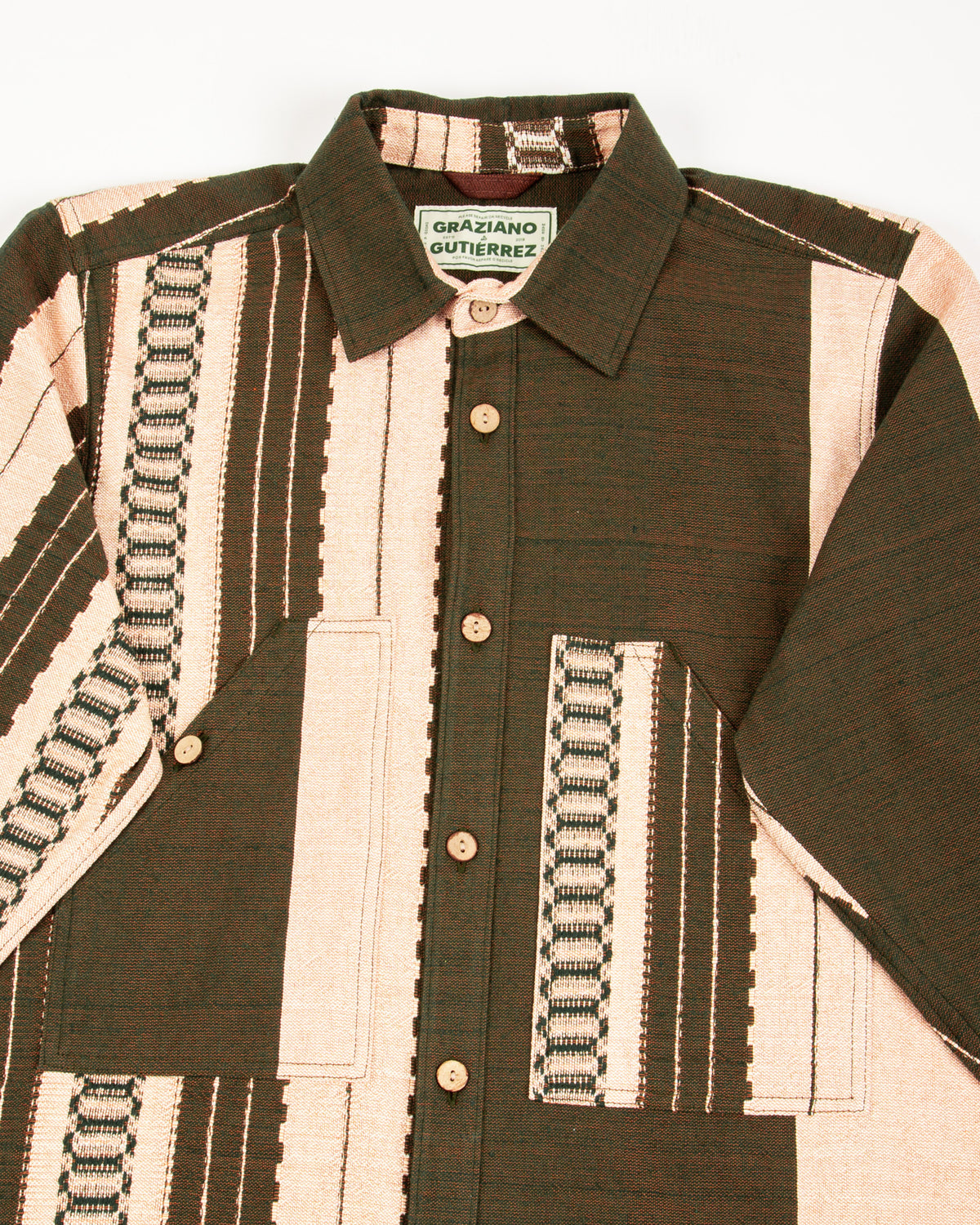 Graziano and Gutiérrez Work-Shirt - Verde Striped - Standard & Strange