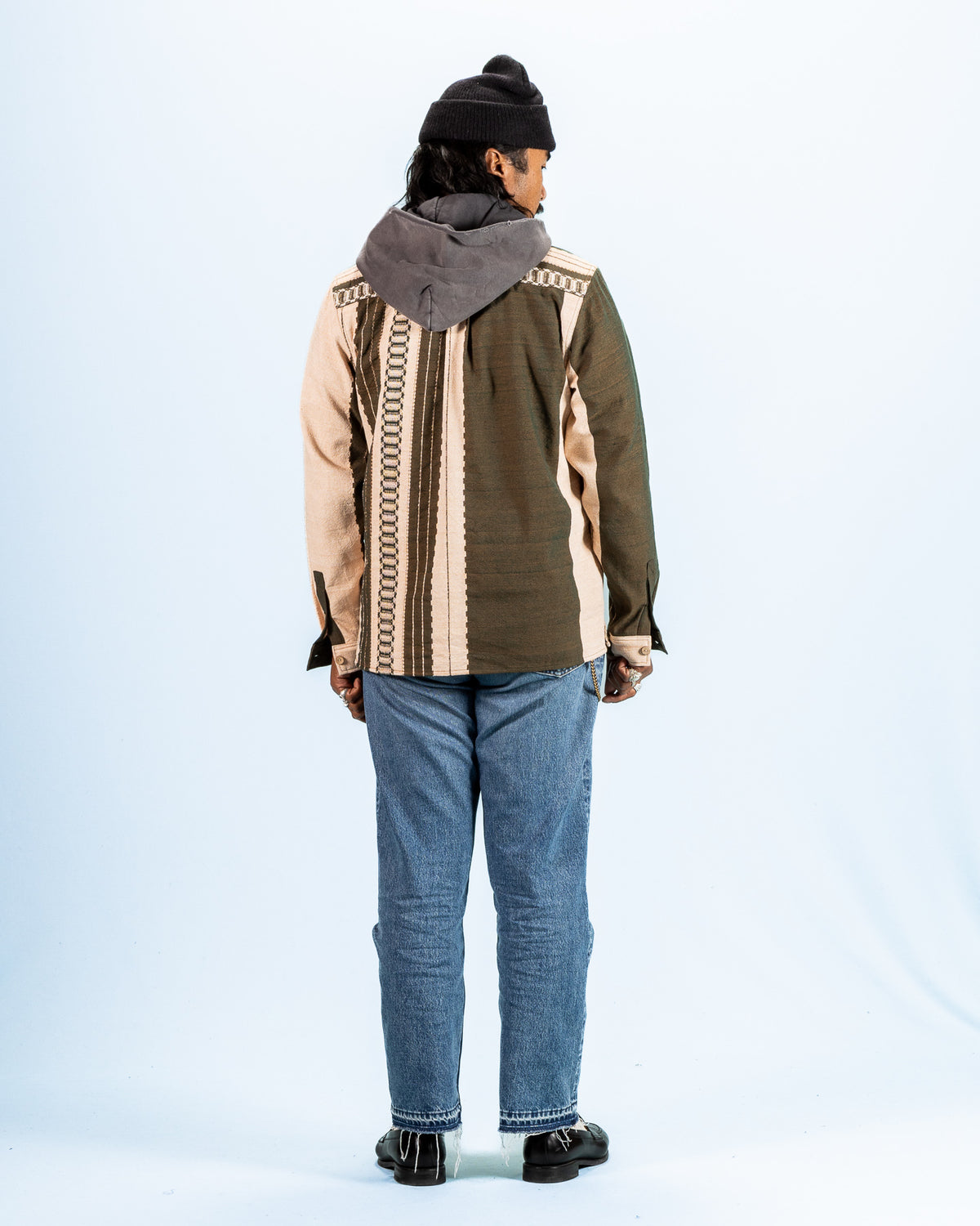 Graziano and Gutiérrez Work-Shirt - Verde Striped - Standard & Strange