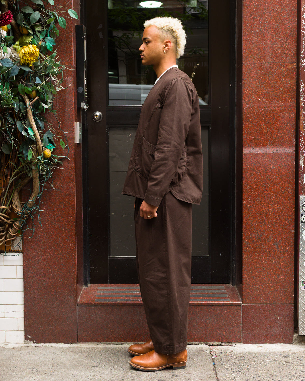 Hansen Bernard Loose Fit Jacket - Coffee Drill - Standard & Strange