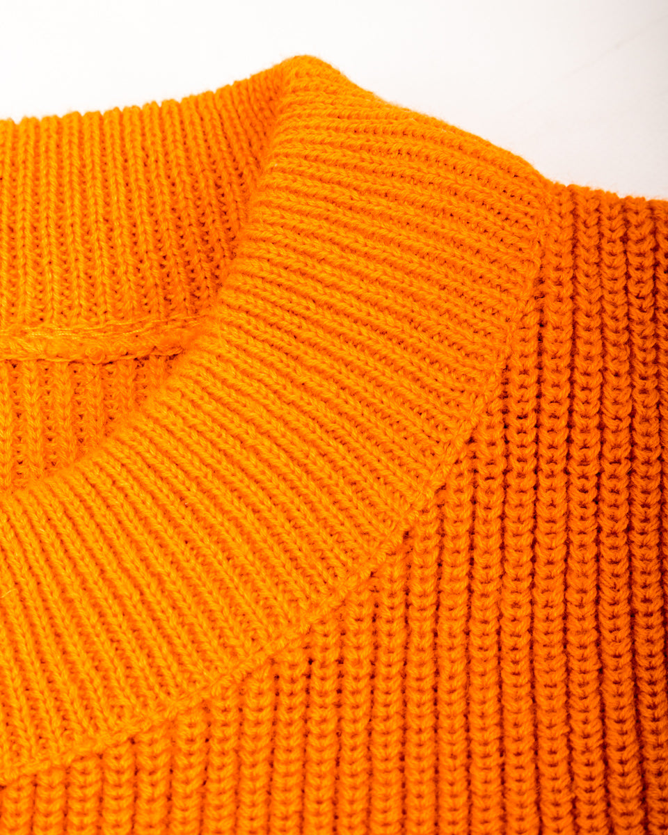 Heimat Rundhals Pullover Crew Neck Sweater - Rescue Orange - Standard & Strange