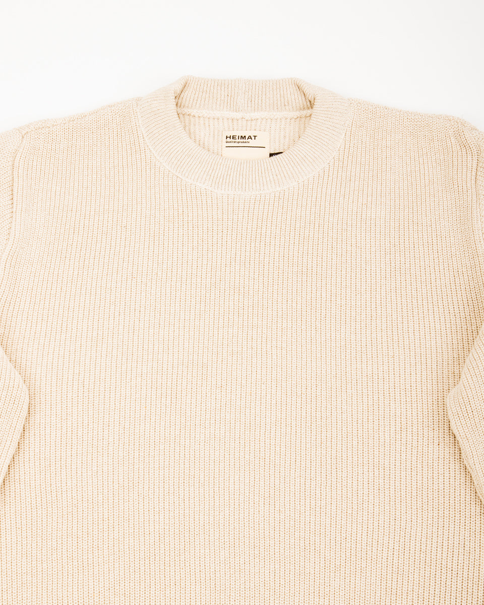 Heimat Rundhals Pullover Crew Neck Sweater - Seashell - Standard & Strange