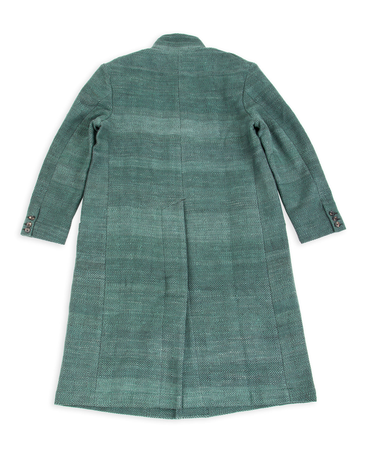 Indi + Ash George Coat - Handspun Midnight Teal/Iron Black HB - Standard & Strange