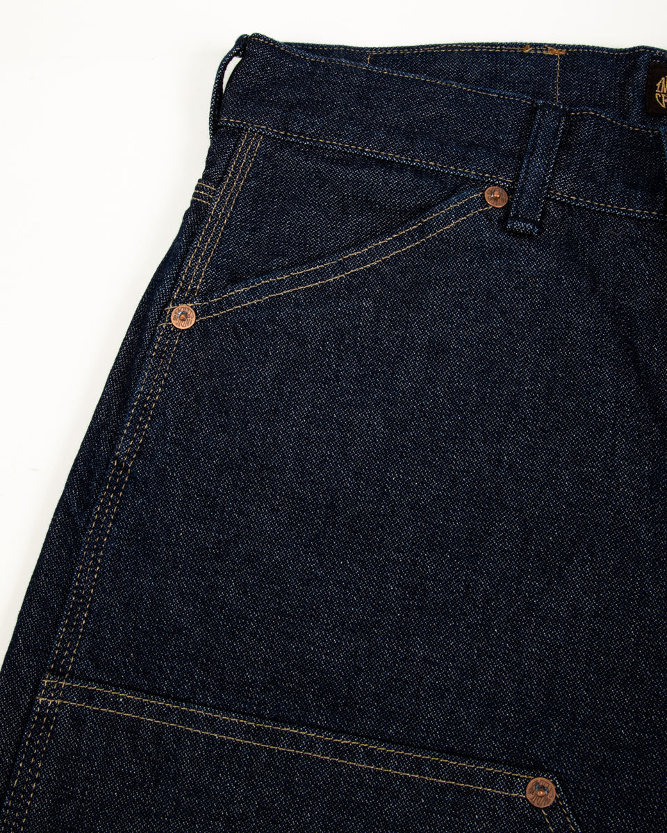 Indigofera Audrey Double Knee Jean - Double Wash 14 oz Broken Twill Indigo - Standard & Strange