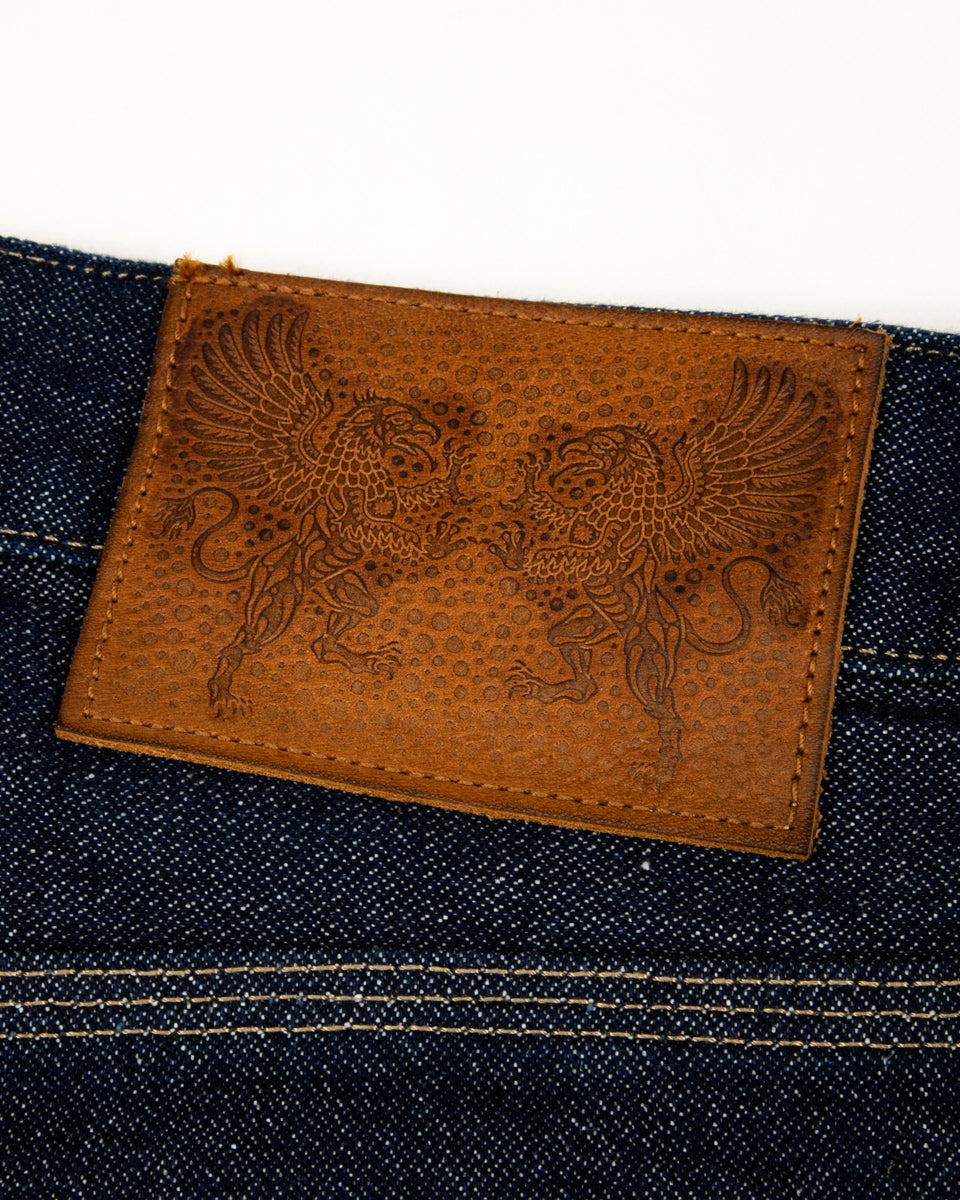 Indigofera Audrey Double Knee Jean - Double Wash 14 oz Broken Twill Indigo - Standard & Strange