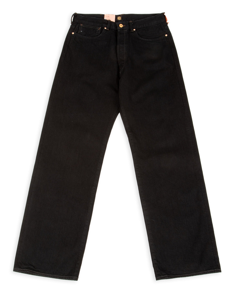 Indigofera Duke Wide Fit - 14.5 oz Soaked Gunpowder Denim - Standard & Strange