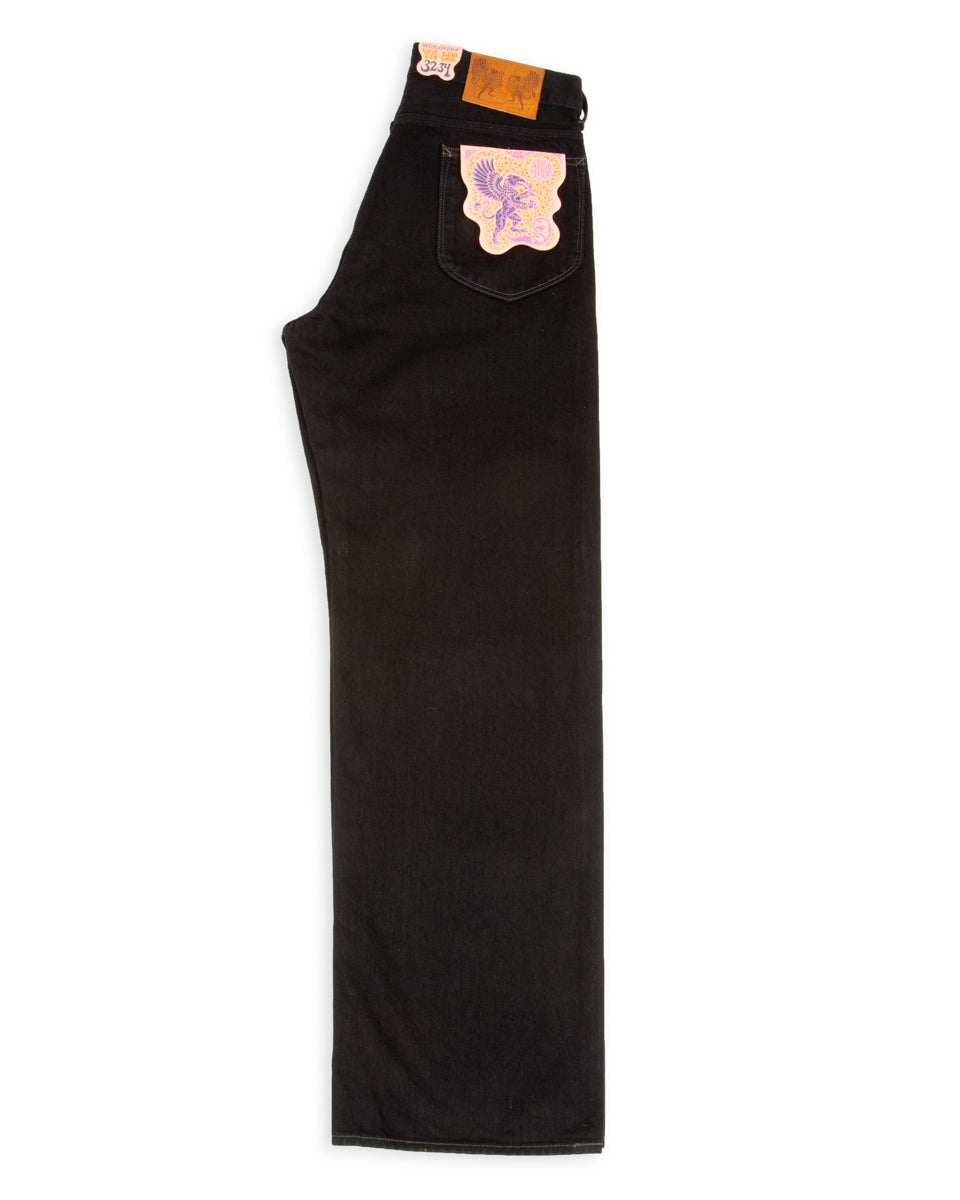 Indigofera Duke Wide Fit - 14.5 oz Soaked Gunpowder Denim - Standard & Strange