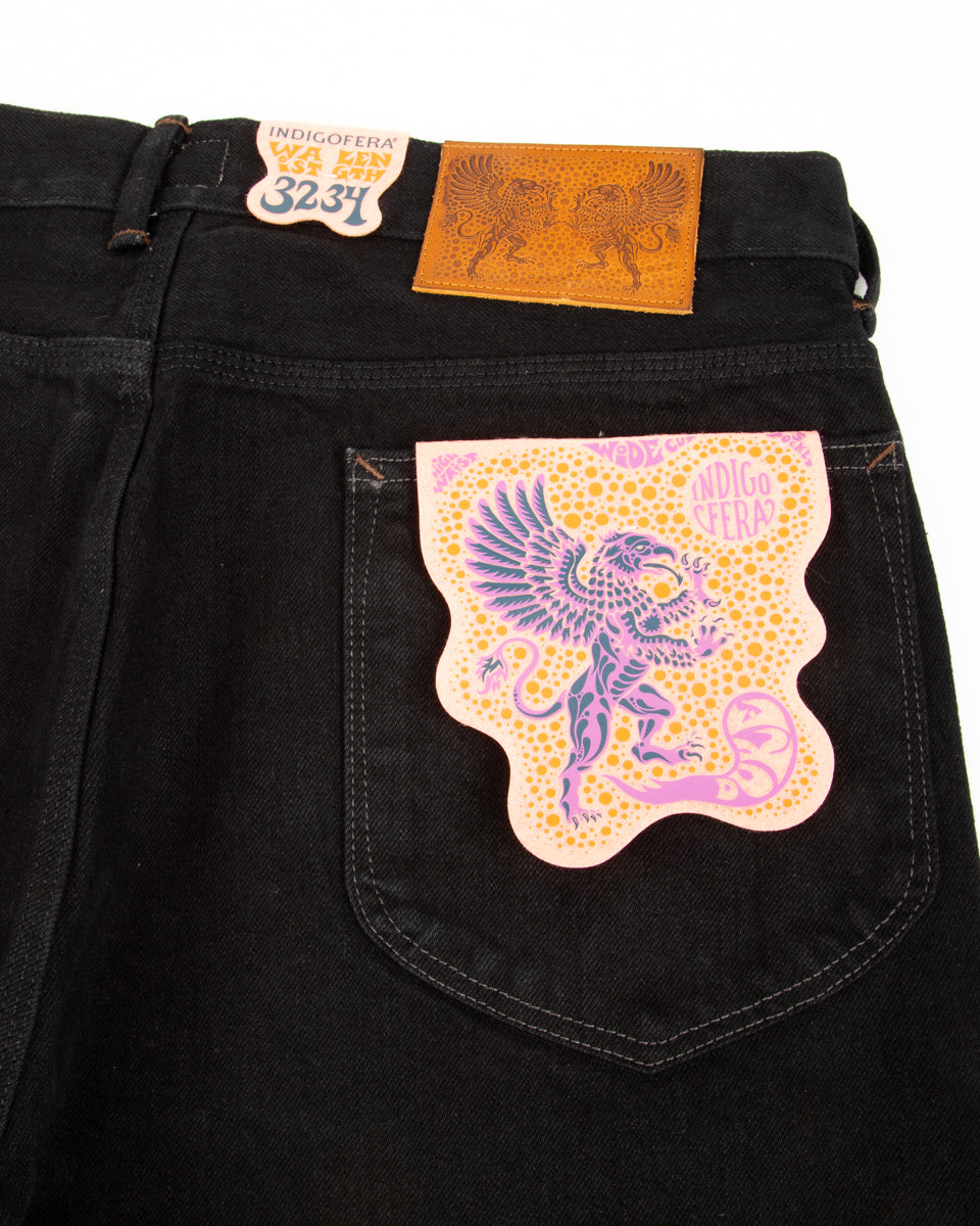 Indigofera Duke Wide Fit - 14.5 oz Soaked Gunpowder Denim - Standard & Strange
