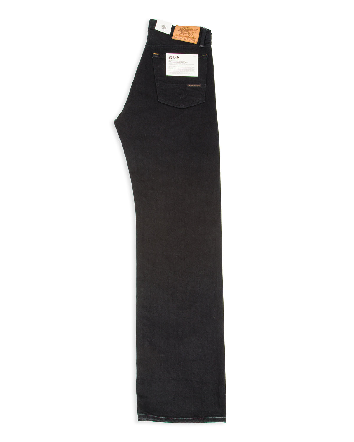 Indigofera Kirk Straight Fit - 14oz Gunpowder Black Selvedge Rinsed - Standard & Strange