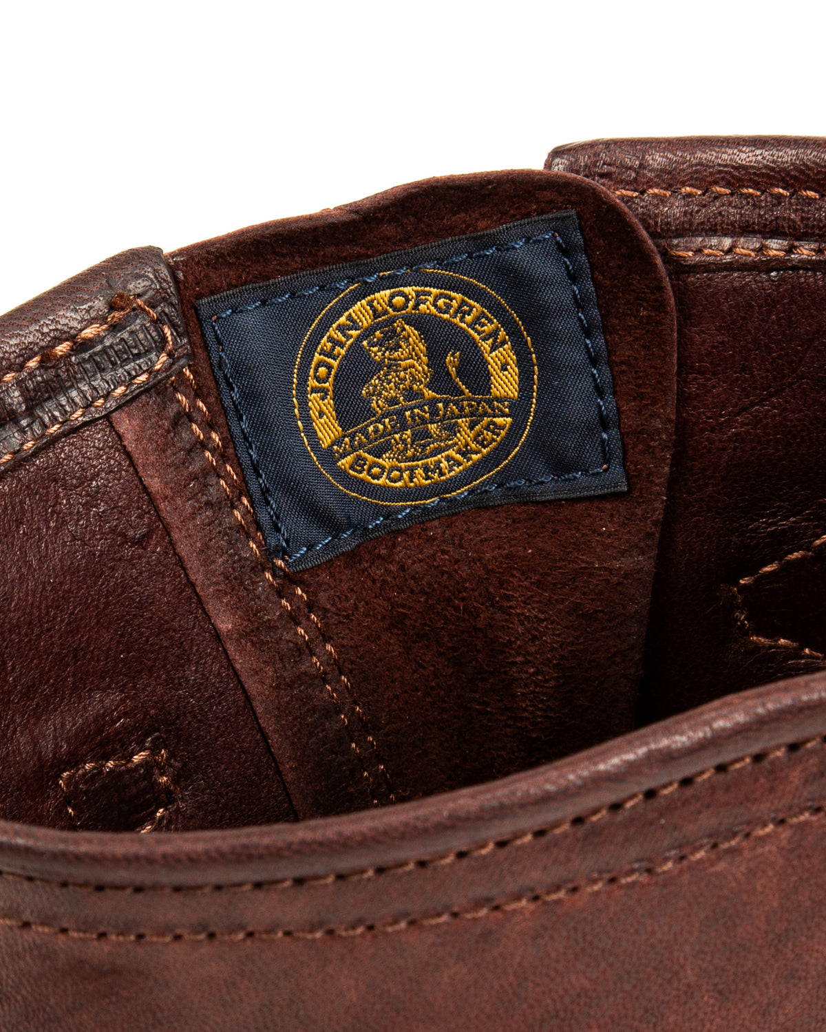John Lofgren Wabash Engineer Boots - Burnt Burgundy Ezo Deerskin - Standard & Strange