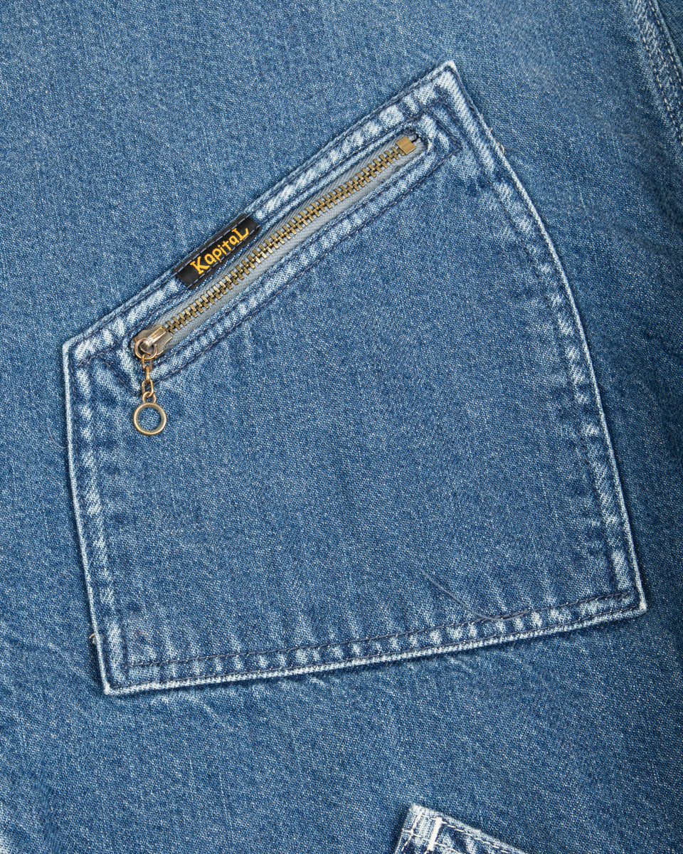 Kapital 11.5oz Denim BONE Lining Reversible ZIP-UP Work JKT - PRO - Standard & Strange