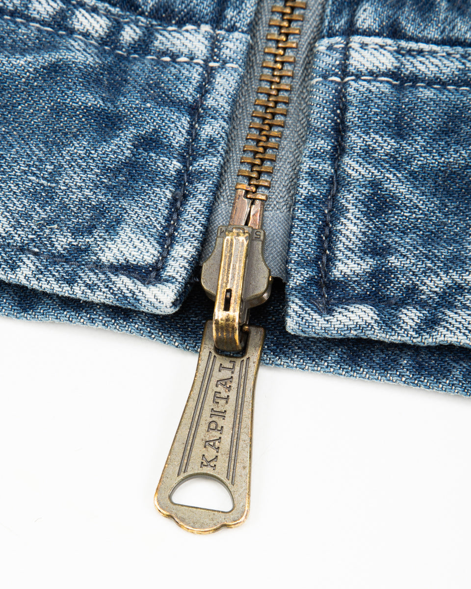 Kapital 11.5oz Denim BONE Lining Reversible ZIP-UP Work JKT - PRO - Standard & Strange