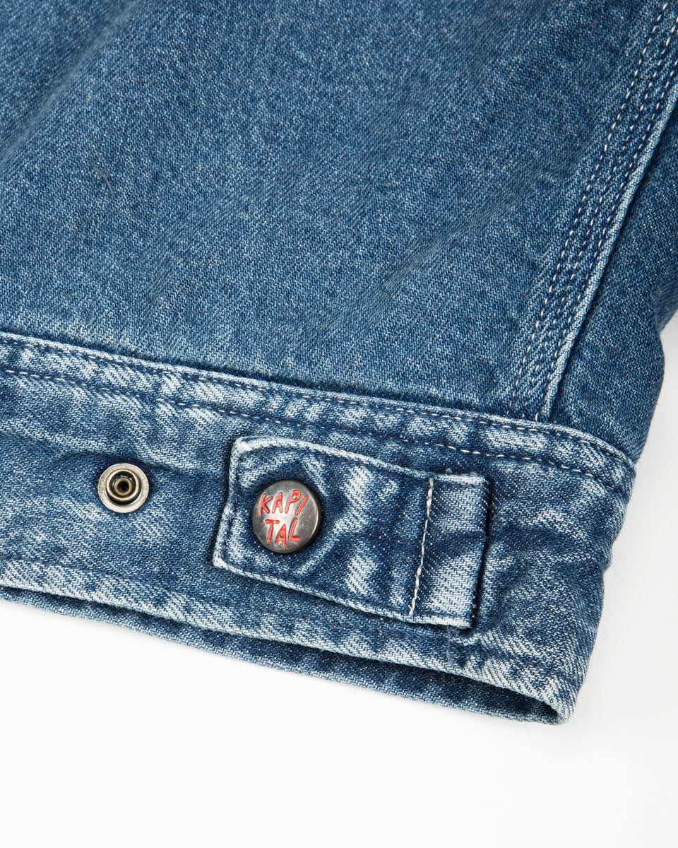Kapital 11.5oz Denim BONE Lining Reversible ZIP-UP Work JKT - PRO - Standard & Strange