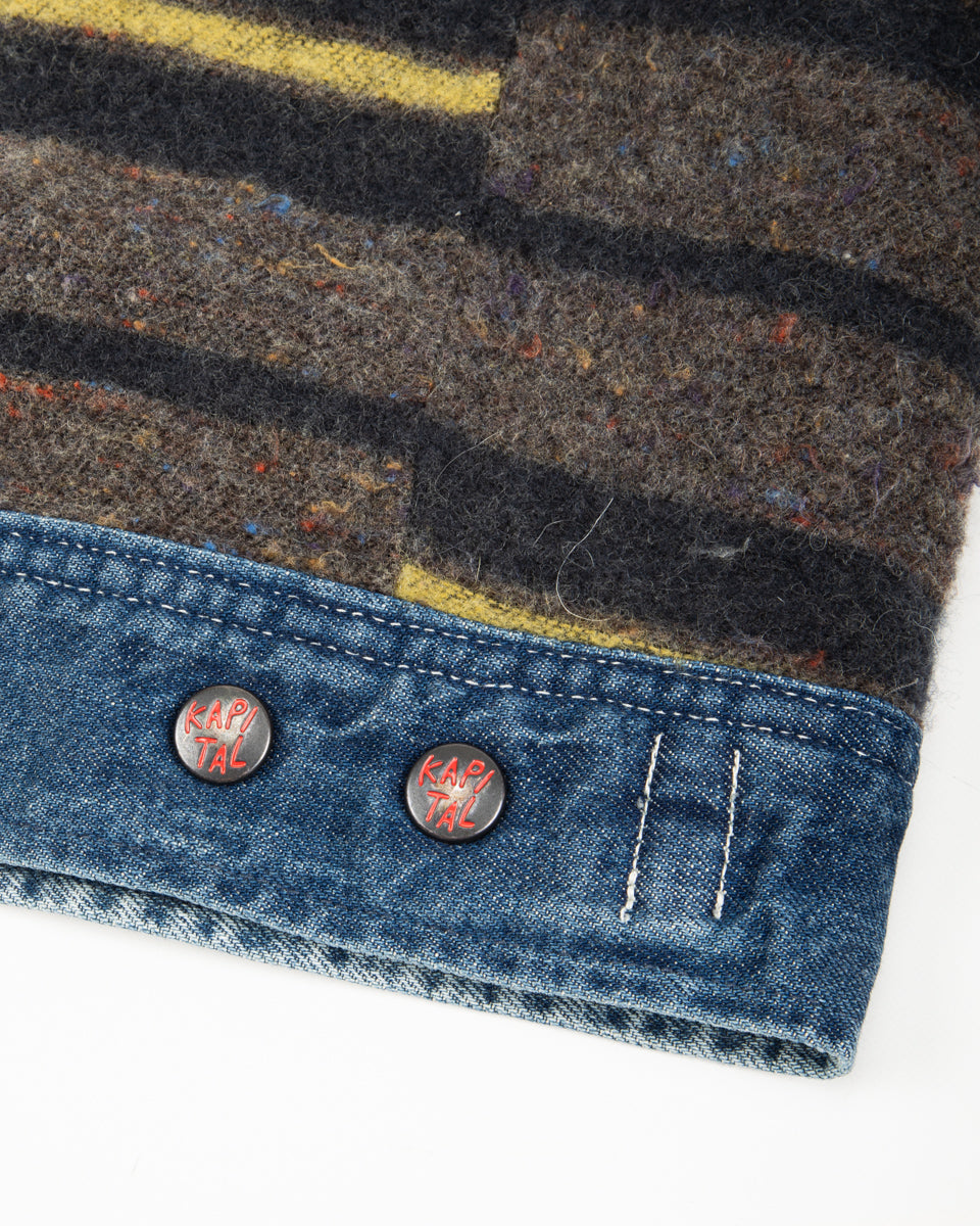 Kapital 11.5oz Denim BONE Lining Reversible ZIP-UP Work JKT - PRO - Standard & Strange