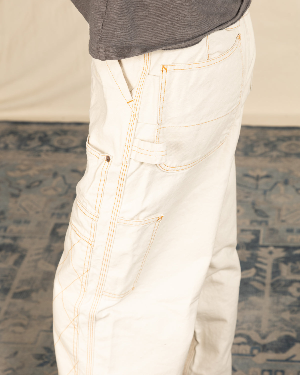 Kapital Light Canvas LUMBER Pants - Ecru - Standard & Strange