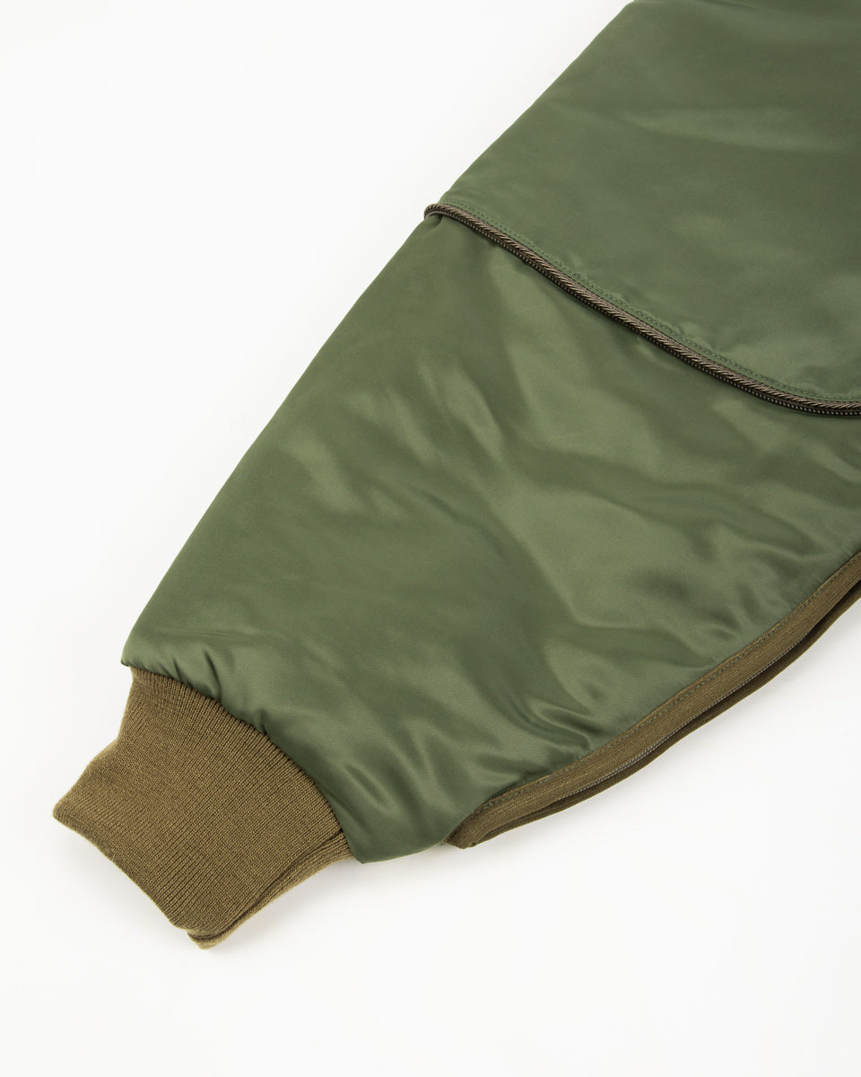 Kapital MA-1 Nylon SHAM BOMBER JKT - Khaki - Standard & Strange