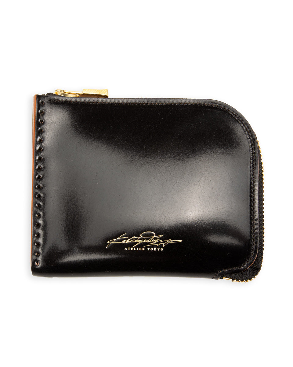 Rolling Dub Trio L Wallet - Black Rocado Cordovan - Standard & Strange
