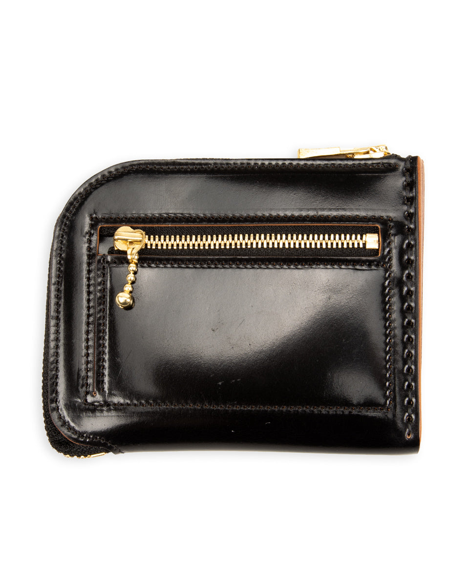 Rolling Dub Trio L Wallet - Black Rocado Cordovan - Standard & Strange