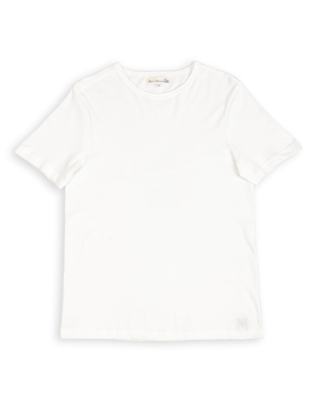 Merz b. Schwanen 1950s Lightweight Loopwheeled Tee - White - Standard & Strange