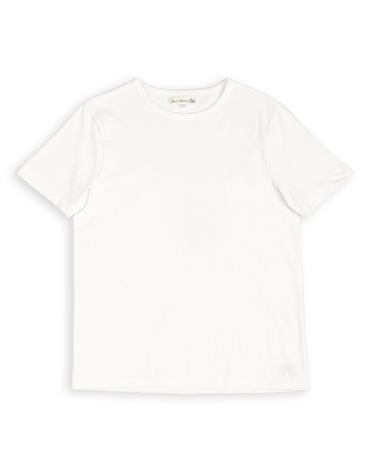 Merz b. Schwanen 215 Loopwheeled Classic Fit Midweight Tee - White - Standard & Strange