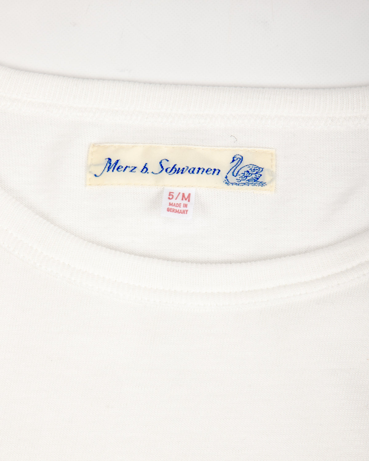 Merz b. Schwanen 215 Loopwheeled Classic Fit Midweight Tee - White - Standard & Strange