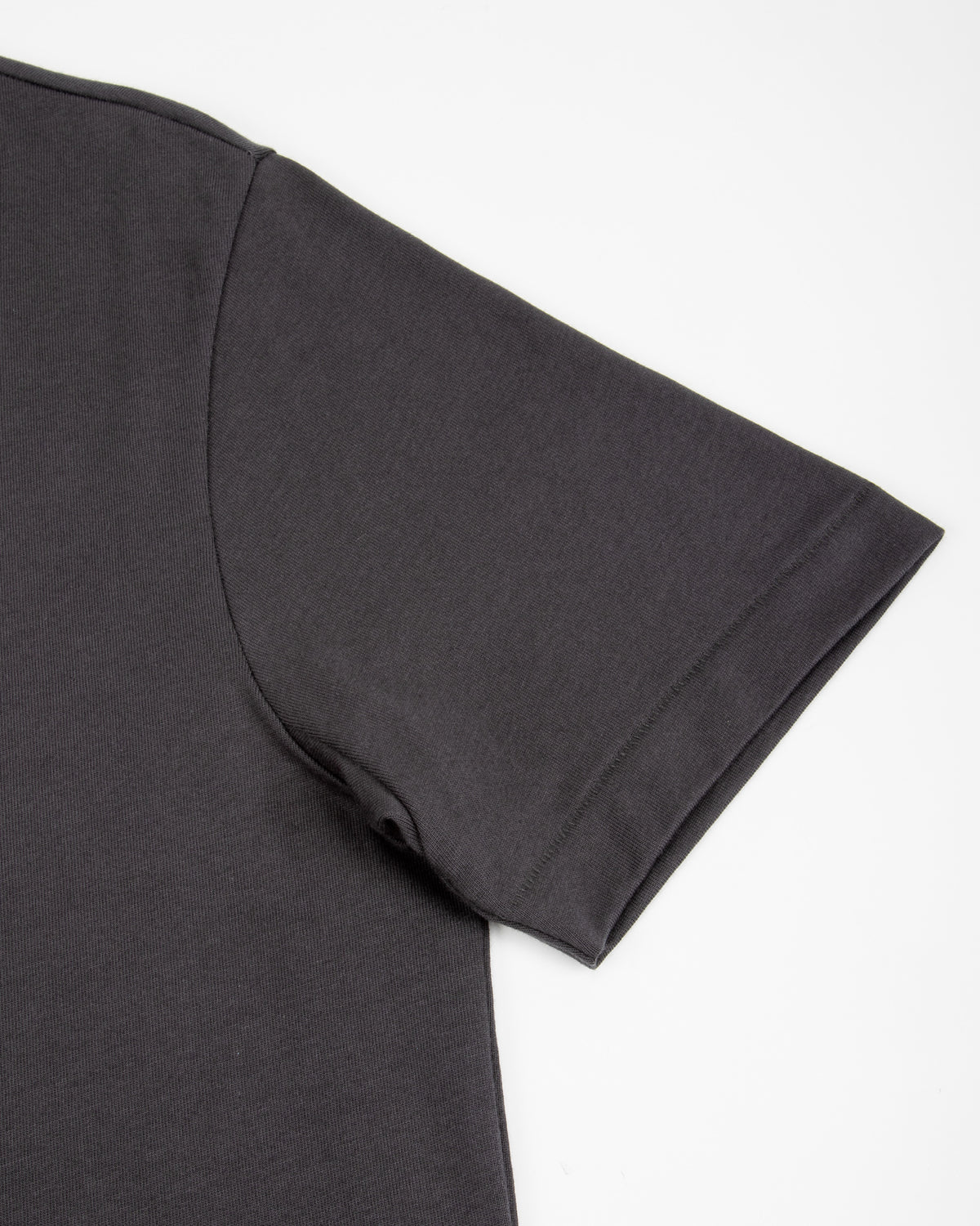 Merz b. Schwanen 2M15C Cropped Vintage Machine Jersey T-Shirt - Charcoal - Standard & Strange