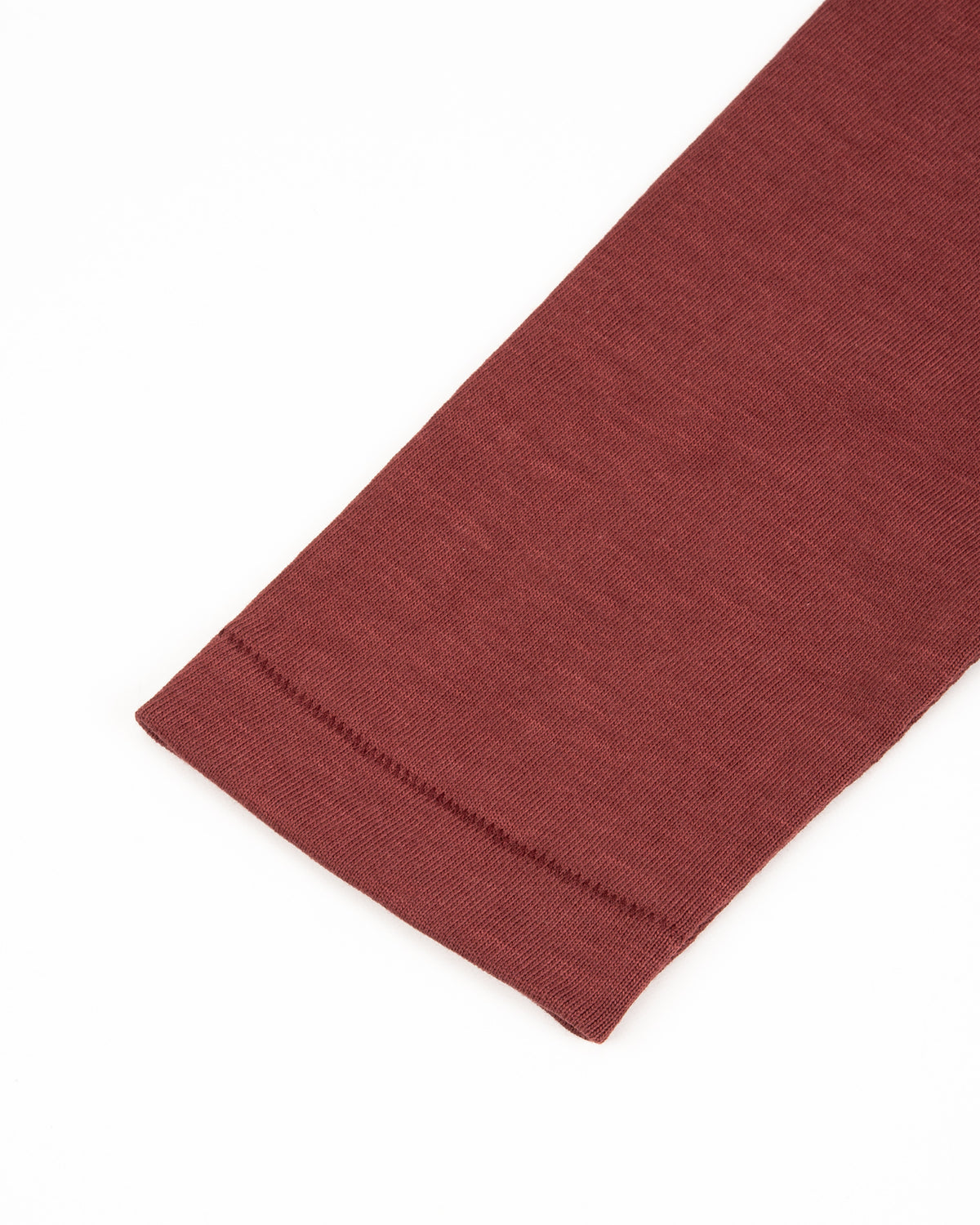 Merz b. Schwanen 2S08 Loopwheeled Relaxed Fit Heavyweight L/S Henley - Burgundy - Standard & Strange