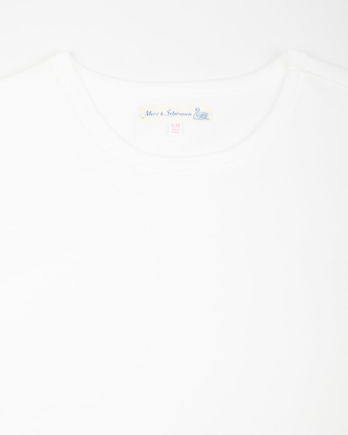 Merz b. Schwanen 214 Classic Fit Loopwheeled 7.2 oz tee - White - Standard & Strange