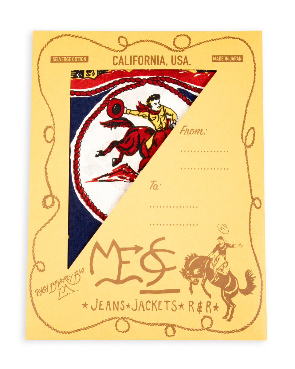 Mister Freedom Ranch Kerchief "JV" - Navy - Standard & Strange