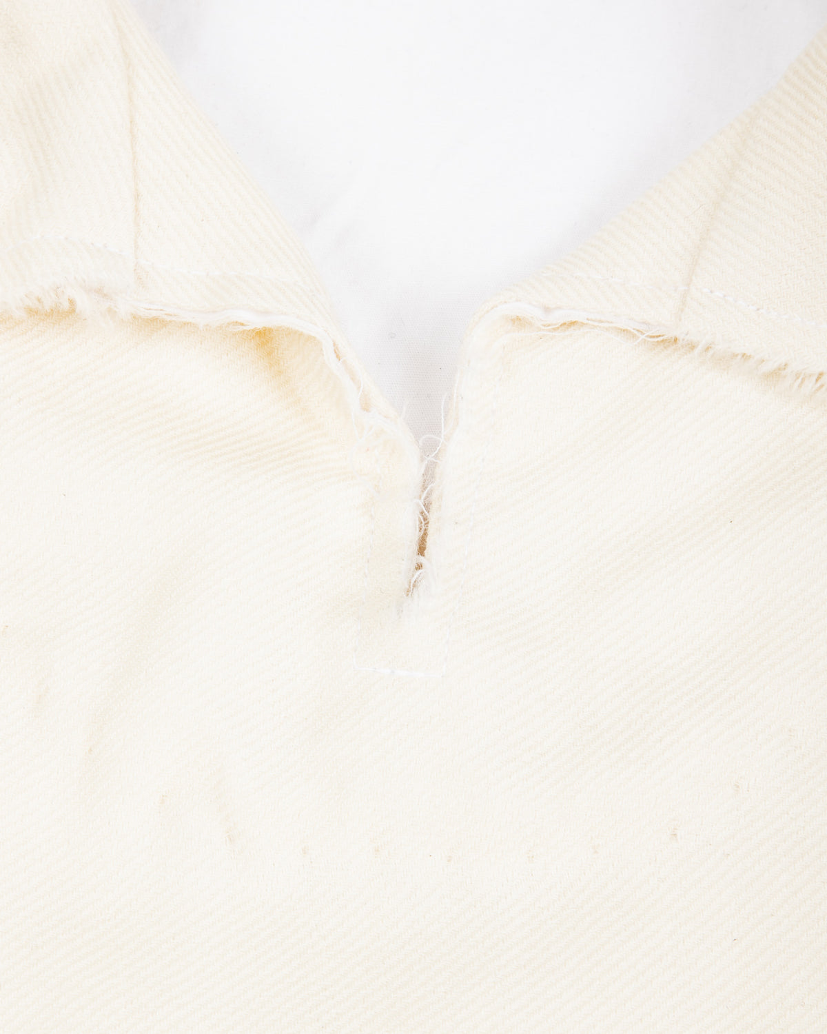 Monad London Newman P/O Shirt - White Botany Serge Wool - Standard & Strange