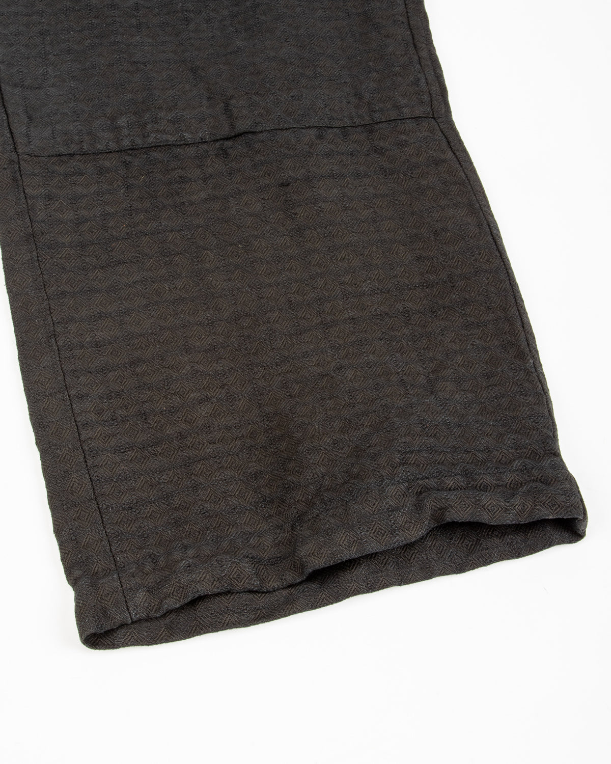 Monad London Simmons Cargo Pant - Hand Dyed Black Cotton/Hemp Jacquard - Standard & Strange