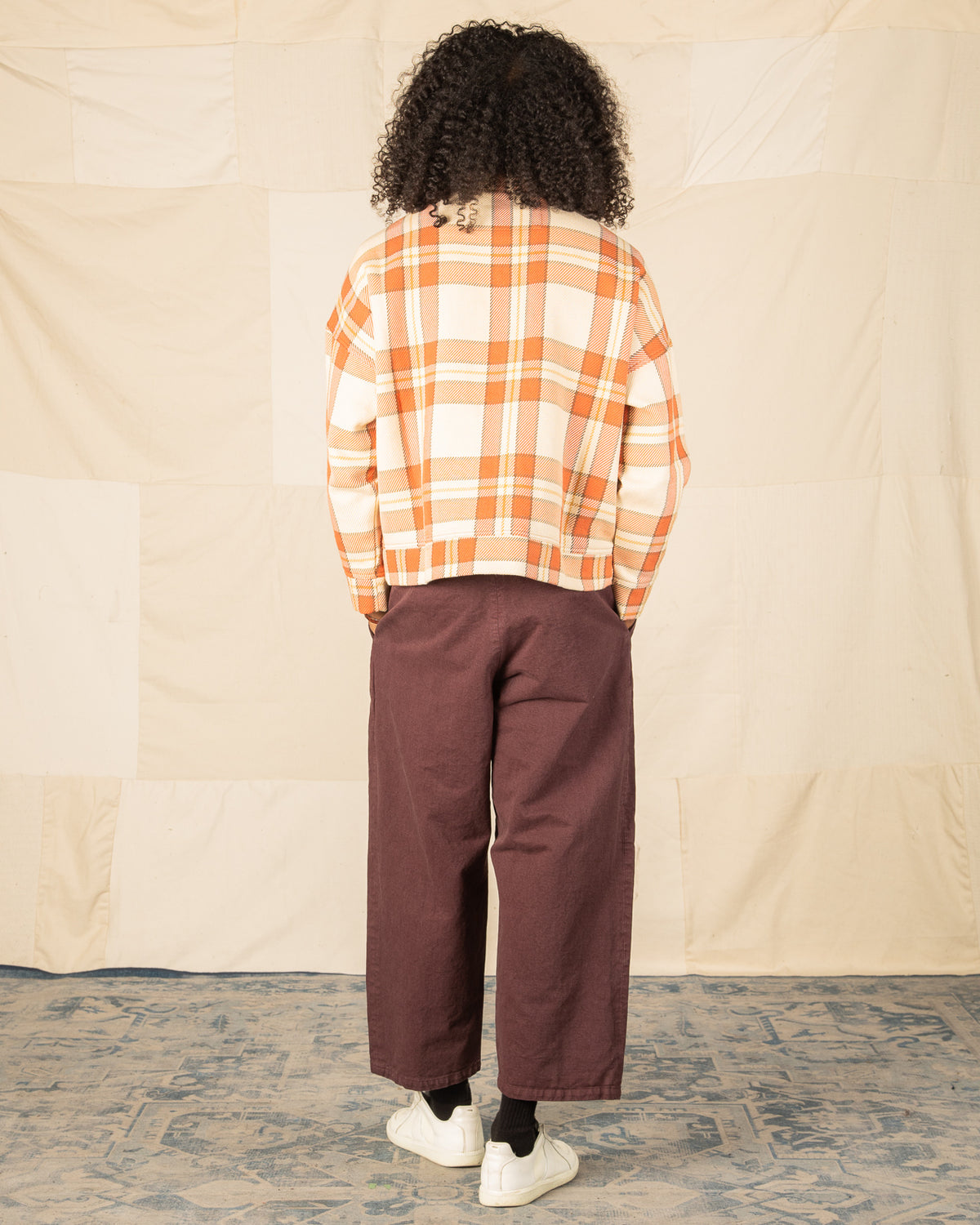Monitaly Santa Monica Pullover - Brick Plaid Cotton Heavy Twill - Standard & Strange