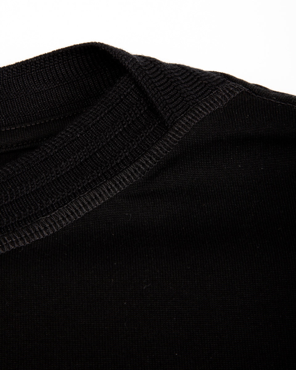 MotivMfg Shuttle T-Shirt - Black Cotton Silk Jersey - Standard & Strange