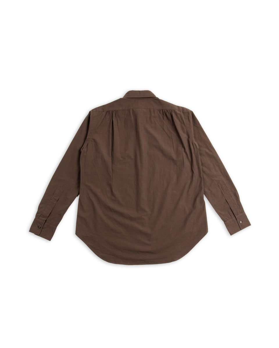 MotivMfg Authentic Fit BD Shirt - Lawn/Espresso Japanese Cotton Hemp - Standard & Strange