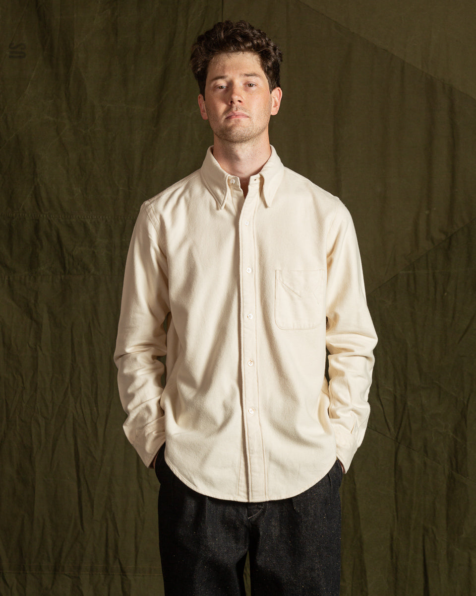 MotivMfg Authentic Fit BD Shirt - Natural Japanese Cotton Flannel - Standard & Strange