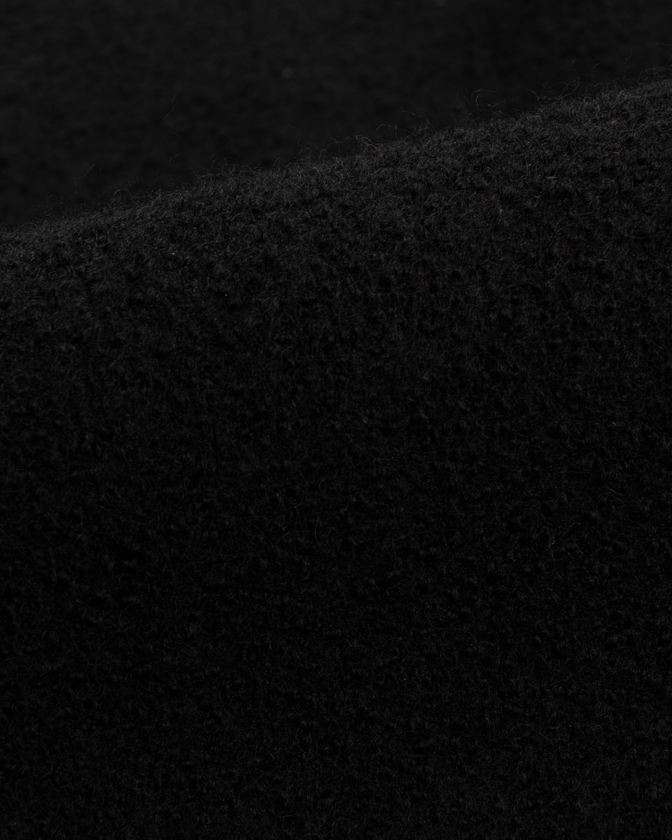 MotivMfg British Army Sweat Pants - Black Wool Boucle Knit - Standard & Strange